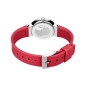 Preview: Bering Damenuhr Saphirglas Rot Silikonband 10129-503