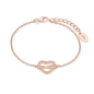 Preview: s.Oliver Damen Armband 925 Silber Herz Rosé 17+3cm 2020990