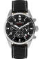 Preview: Jacques Lemans Herrenuhr Chronograph Schwarz Leder 10ATM 42-2A