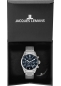 Preview: Jacques Lemans Herrenuhr Chronograph Blau Edelstahl 10ATM 42-2D