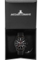 Preview: Jacques Lemans Herrenuhr Chronograph Schwarz Leder 10ATM 42-2F