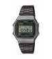 Preview: Casio Unisex Uhr Digital Retro Edelstahlband Schwarz Grau A168WEHB-1AEF