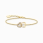 Preview: THOMAS SABO Armband 925 Silber Herzen Goldfarben A2163-414-14-L19V