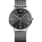 Preview: Bering Herrenuhr Quarz Saphirglas Milanaise Grau 14040-377