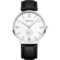 Preview: Bering Herrenuhr Quarz Saphirglas Leder Schwarz 40mm 14040-404