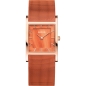 Preview: Bering Damenuhr Edelstahl Rosé Saphirglas Orange Milanaise 10426-565-S