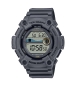 Preview: Casio Herrenuhr Digital Mondphase 10BAR Groß Grau WS-1300H-8AVEF