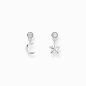 Preview: THOMAS SABO Ohrstecker 925 Silber mit Mond und Stern H2293-051-14