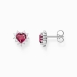 Preview: THOMAS SABO Ohrringe Ohrstecker 925 Silber Herz Rot H2315-013-10