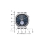 Preview: Citizen Herrenuhr Automatik Edelstahl Blau 40mm NH9131-73L