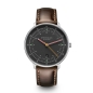 Preview: Sternglas Hamburg neographit Herrenuhr Saphirglas Leder S01-HH39-BR03