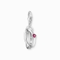 Preview: THOMAS SABO Charm Anhänger Together-Ring 925 Silber Rot 2070-639-10