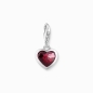 Preview: THOMAS SABO Charm Anhänger Herz 925 Silber Rot 2094-699-10