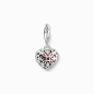 Preview: THOMAS SABO Charm Anhänger Herz 925 Silber Rot 2094-699-10