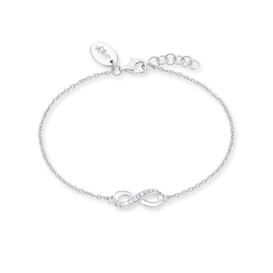 s.Oliver Damen Armband 925 Silber Unendlich 17+3cm 2012529