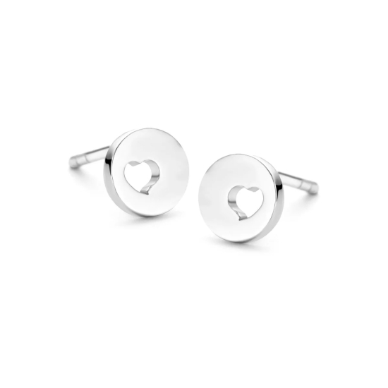 Spirit Icons Damen Ohrringe Ohrstecker 925 Silber Herz 42321