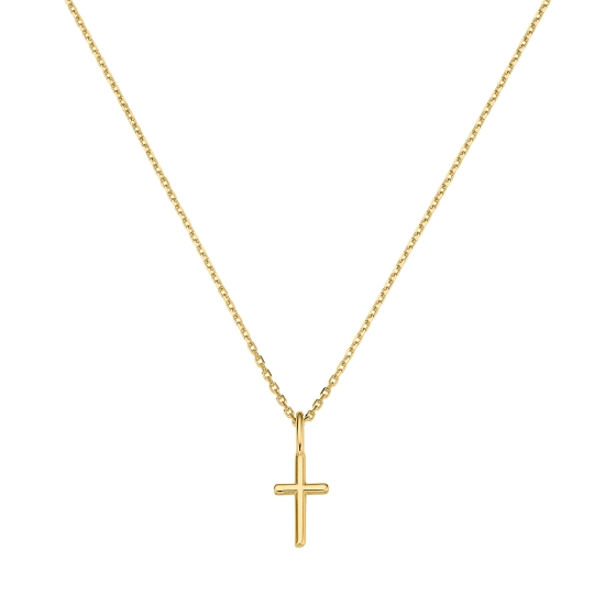 CEM Halskette mit Anhänger Kreuz 585er Gold 42+3cm 6-213077-001