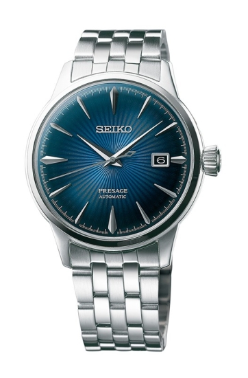 Seiko Presage Herrenuhr Cocktail Time Automatik Blau SRPB41J1