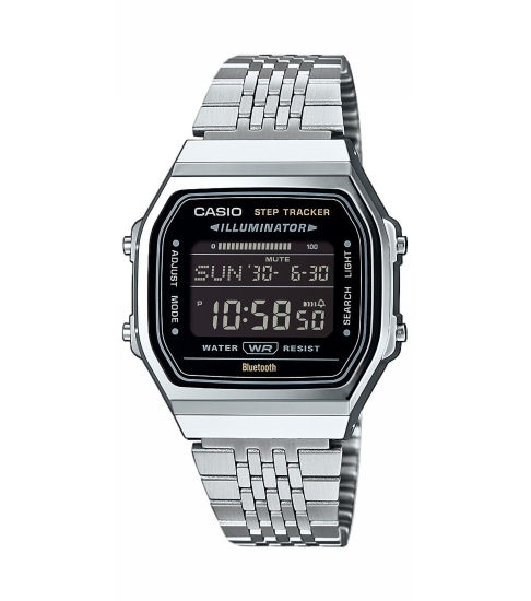 Casio Retro Unisex Uhr Digital Bluetooth® Steptracker ABL-100WE-1BEF