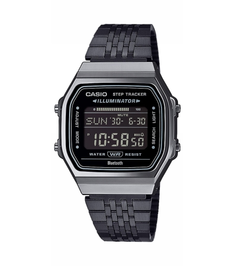 Casio Retro Unisex Uhr Digital Bluetooth® Schwarz ABL-100WEGG-1BEF