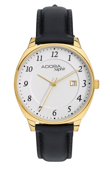 Adora Herrenuhr Goldfarbend Saphirglas AS4665