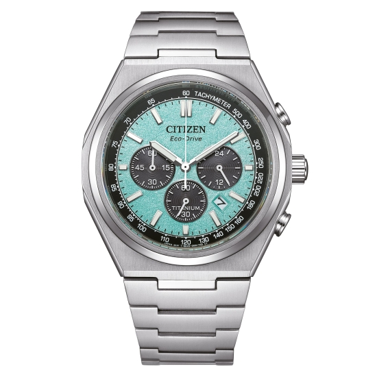 Citizen Herrenuhr Titan Solar Chrono Saphirglas 10BAR CA4610-85M