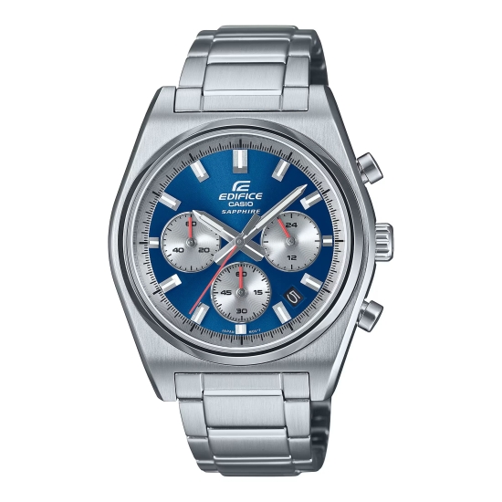 Casio Edifice Herrenuhr Chronograph Saphirglas Blau 10BAR EFB-730D-2AVUEF