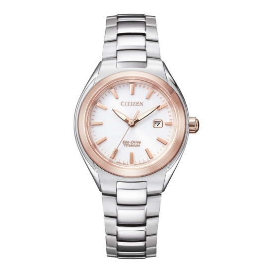 Citizen Damenuhr Eco-Drive Solar Titan Saphirglas Rosé 10BAR EW2616-83A