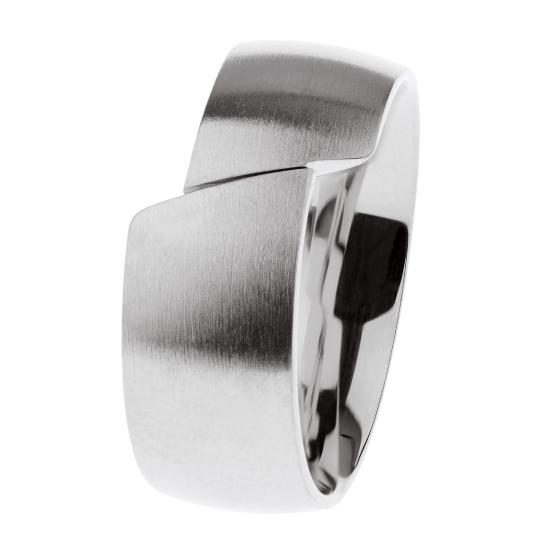 Ernstes Design Ring Edelstahl Mattiert Größe 56 R736.56