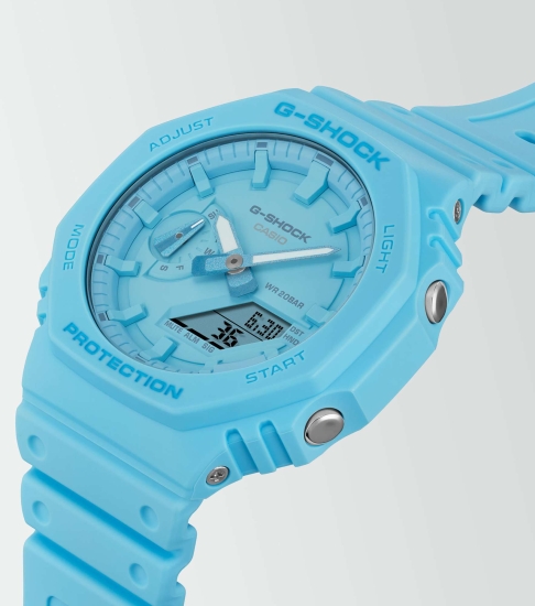 Casio G-SHOCK Herrenuhr Analog-Digital Blau 20BAR GA-2100-2A2ER