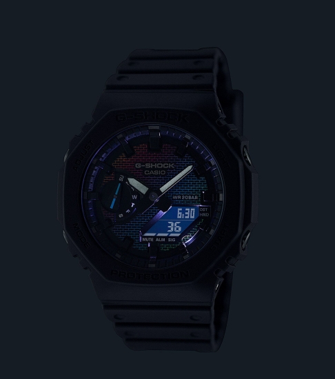 Casio G-SHOCK Herrenuhr Analog-Digital Schwarz 20BAR GA-2100RW-1AER