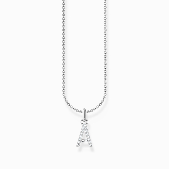 THOMAS SABO Damen Halskette Silber Buchstabe A KE2240-051-14-L45V