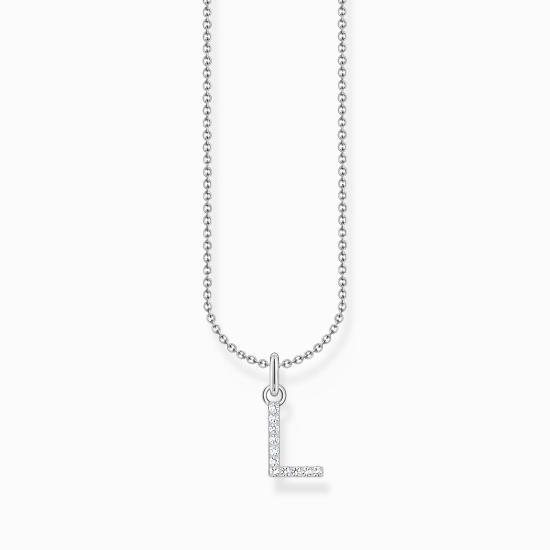 THOMAS SABO Damen Halskette Silber Buchstabe L KE2251-051-14-L45V