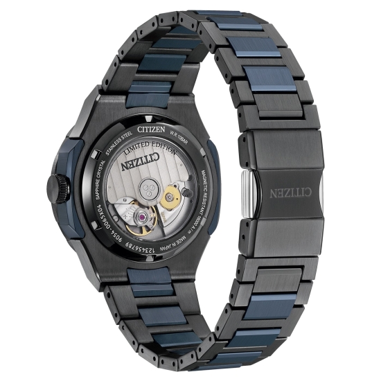 Citizen Series 8 Herrenuhr Automatik GMT Grau Blau NB6036-52N