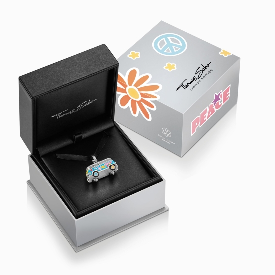 THOMAS SABO Anhänger Volkswagen Hippie-Bus 925 Silber Limitiert PE979-664-7