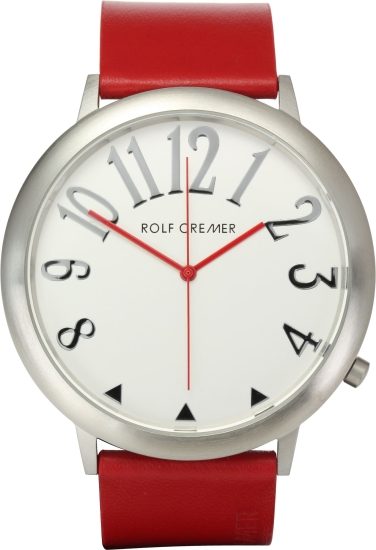 Rolf Cremer Damenuhr Jumbo II 50mm Groß Rot 495102