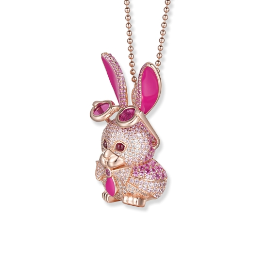 Seinerzeit Kette Anhänger Hase Ms. Roxy Limited 925 Silber SZA-3980-396-103