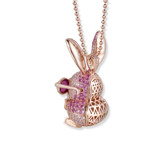 Seinerzeit Kette Anhänger Hase Ms. Roxy Limited 925 Silber SZA-3980-396-103