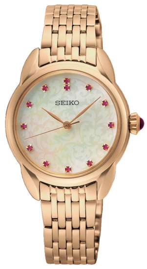 Seiko Damenuhr Rosé Quarz 28mm SUR564P1