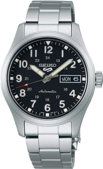 Seiko 5 Sports Herrenuhr Automatik Schwarz 10BAR SRPJ81K1