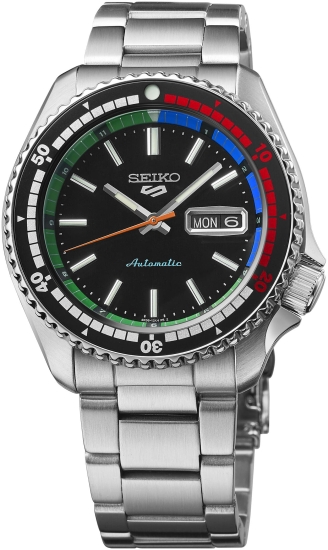 Seiko 5 Sports Herrenuhr Automatik Schwarz 10BAR SRPK13K1