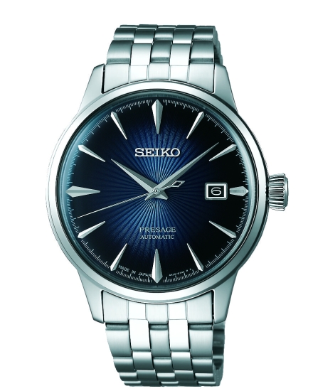 Seiko Presage Herrenuhr Cocktail Time Automatik Blau SRPB41J1