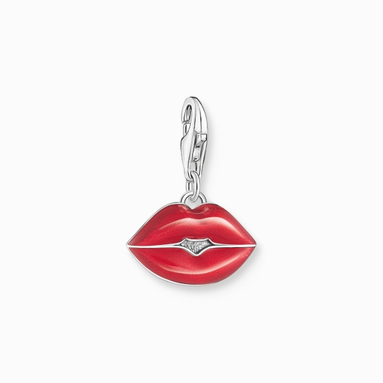 THOMAS SABO Charm roter Kussmund 925 Silber 2068-664-10