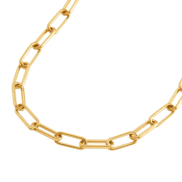 Boccia Titanium Halskette Collier Titan Goldfarben 46cm 08059-02