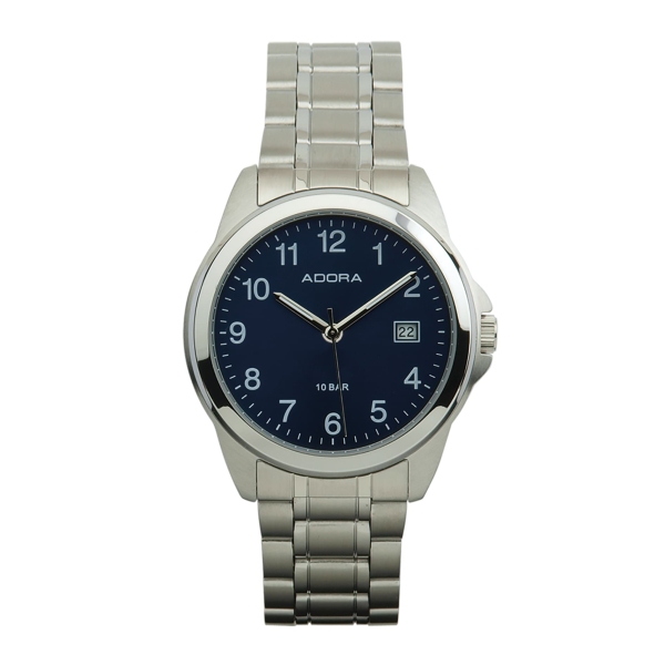 Adora Herrenuhr Edelstahl Datumsanzeige Blau 10 BAR AB6187