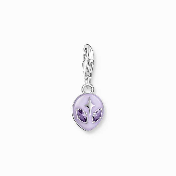 THOMAS SABO Charm Alien Violett 925 Silber 2049-041-13