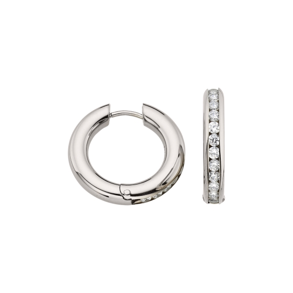 CEM Titanium Damen Ohrringe Creolen Titan 19,5mm 4-202178-001