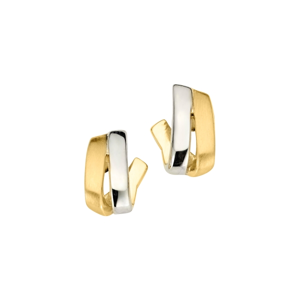 CEM Damen Ohrringe Ohrstecker 333er Gelbgold Bicolor 6-202723-001