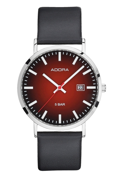 Adora Herrenuhr Leder Rot AB6564