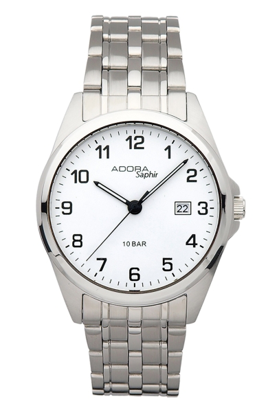 Adora Herrenuhr Saphirglas 10BAR Weiss AS4303